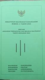 Perkal Nomor 11 Tahun 2023 APBKal Kalurahan Karangasem